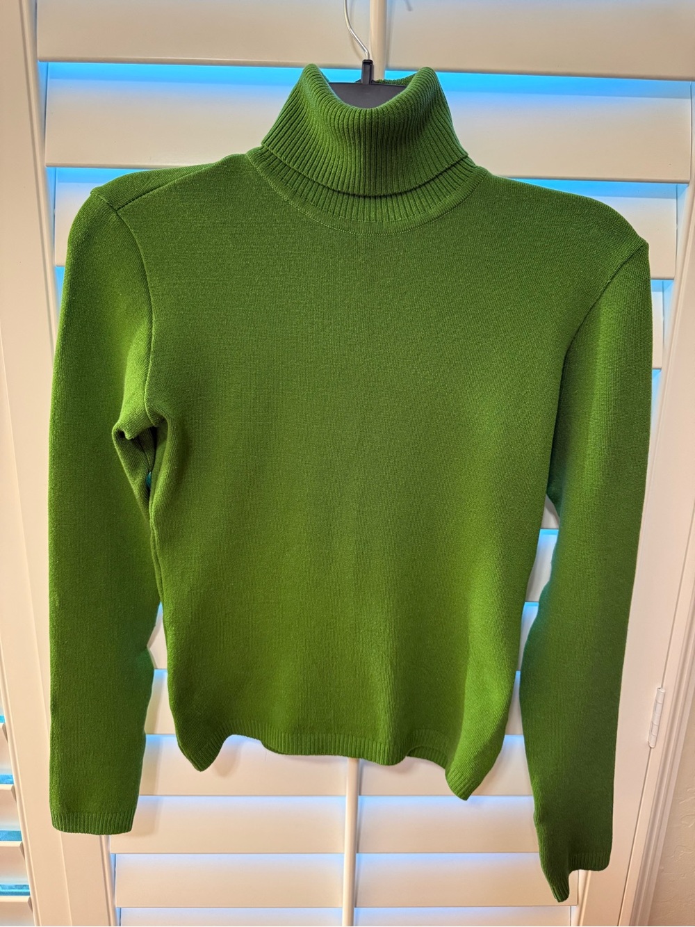 Classic Green Turtleneck Sweater - Women size S